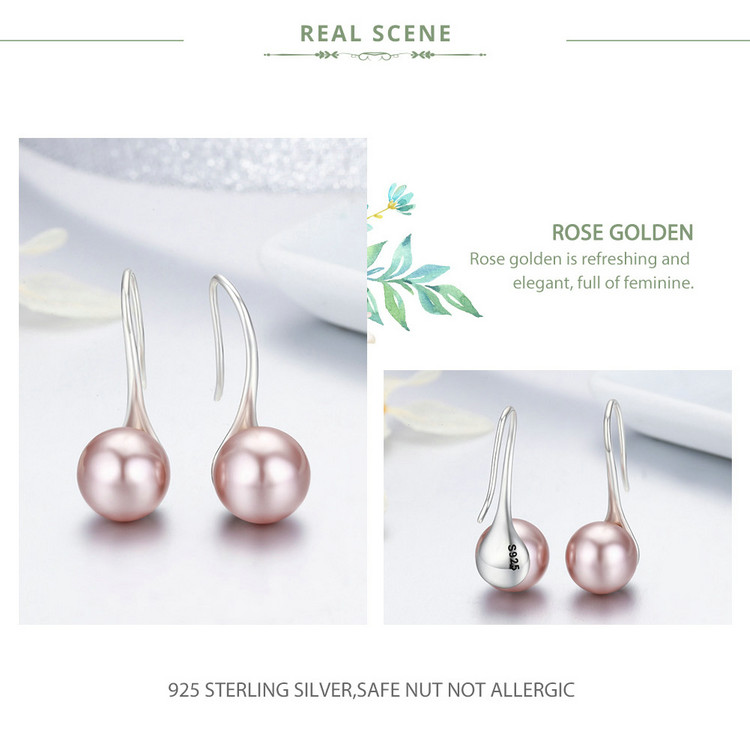925 Sterling Silver Elegant Drop Earrings for Women 925 Sterling Silver Elegant Drop Earrings for Women