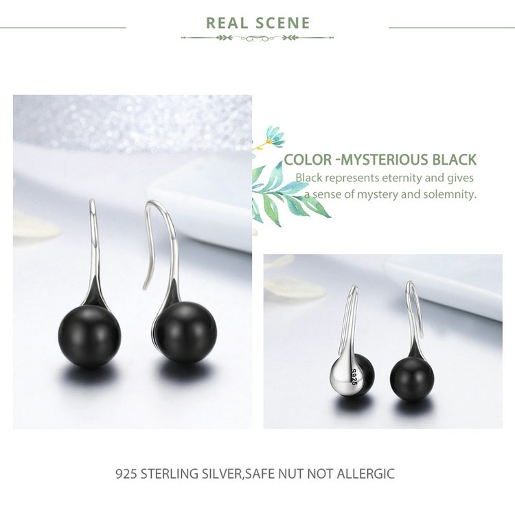925 Sterling Silver Elegant Drop Earrings for Women 925 Sterling Silver Elegant Drop Earrings for Women