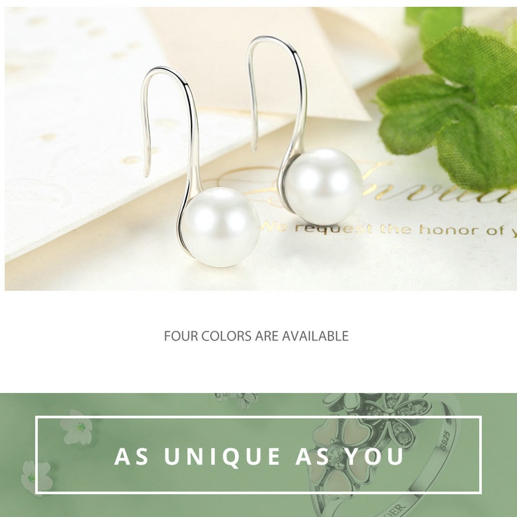 925 Sterling Silver Elegant Drop Earrings for Women 925 Sterling Silver Elegant Drop Earrings for Women