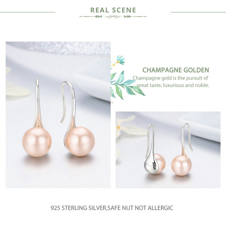 925 Sterling Silver Elegant Drop Earrings for Women 925 Sterling Silver Elegant Drop Earrings for Women