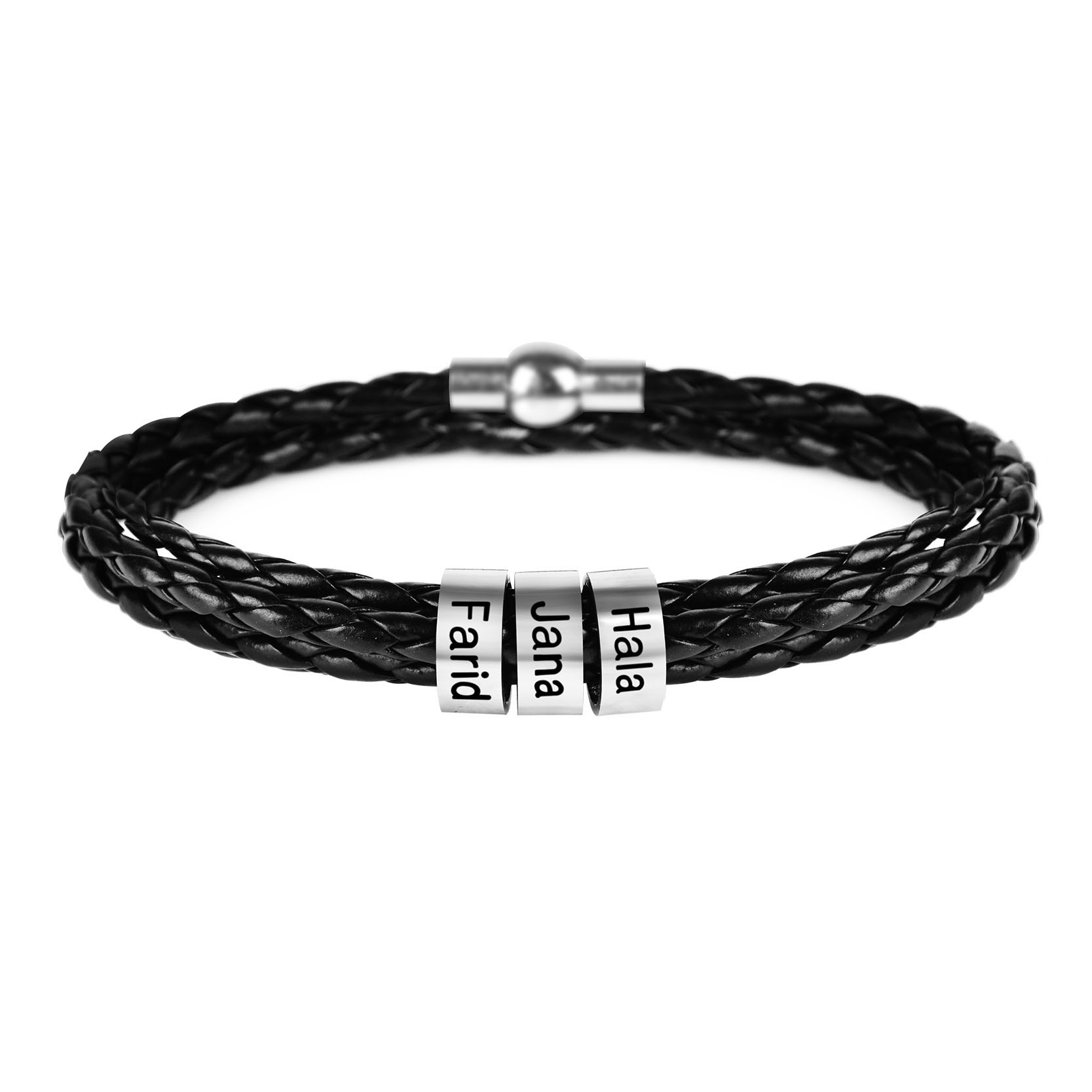Men's Personalized Leather Bracelet Men's Personalized Leather Bracelet