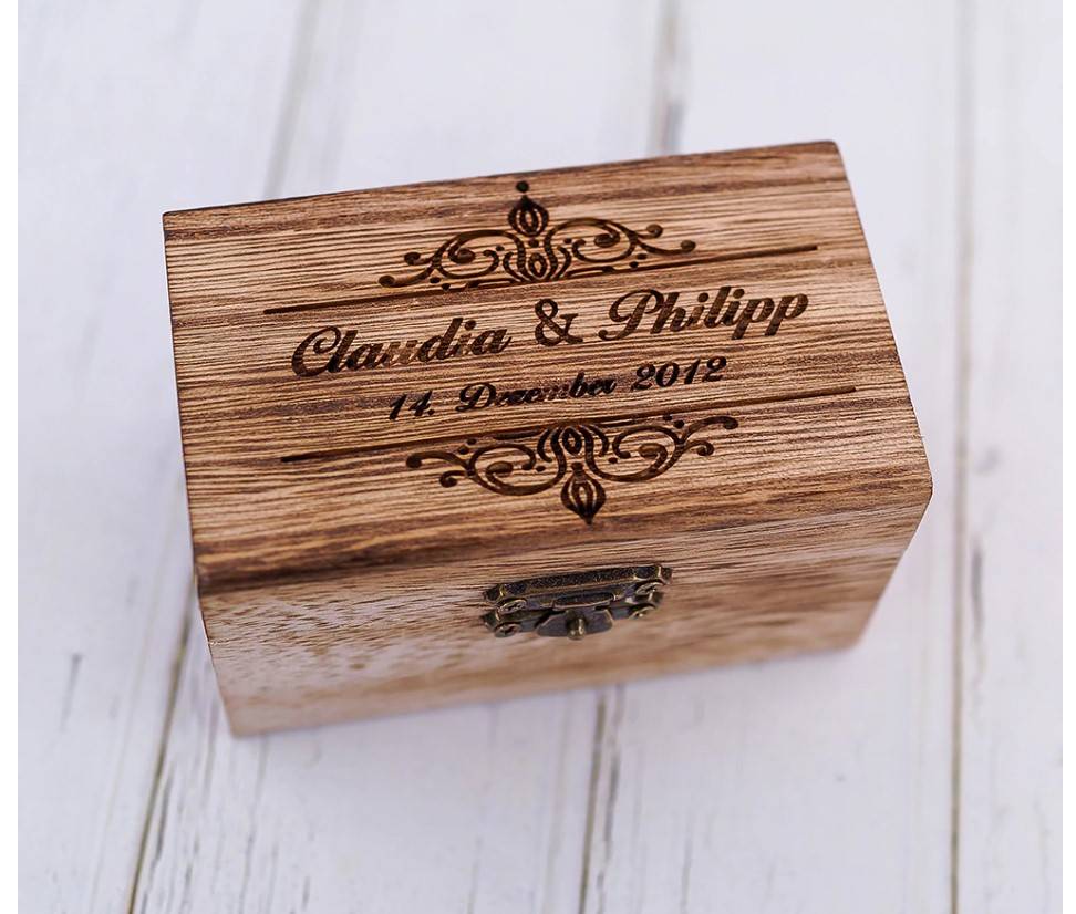Personalized Wooden Ring Box