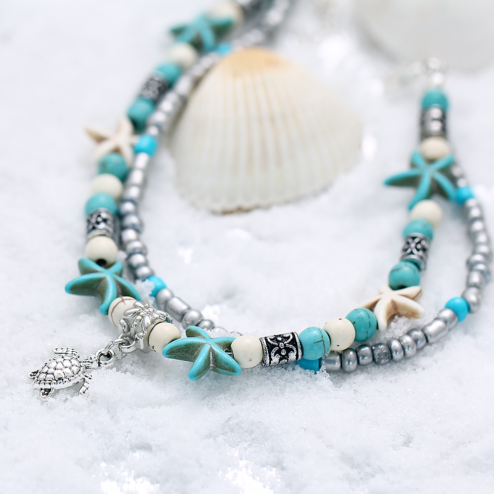 Women's Vintage Beaded Anklet Women's Vintage Beaded Anklet